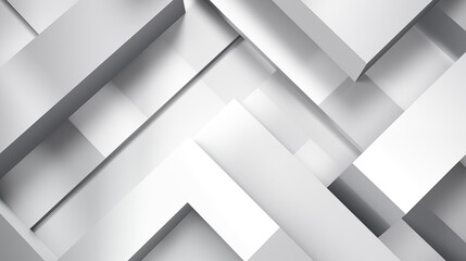 Abstract white background with a gray geometric design, light and shadow, stripes and shapes