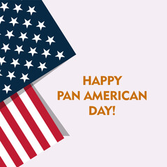 Happy PAN American Day. PAN American Day vector. National PAN American Day.