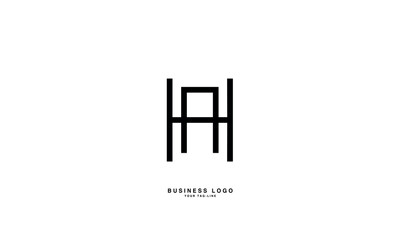 HA, AH, H, A, Abstract Letters Logo Monogram