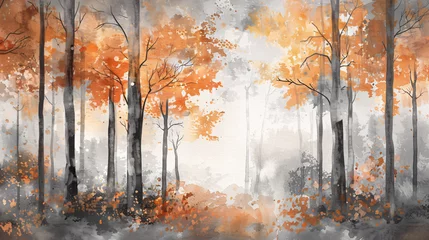 Zelfklevend Fotobehang Autumn landscape © levit
