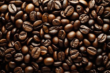 coffee beans background. Generative AI