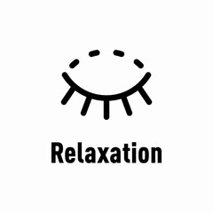 Relaxation property vector information sign