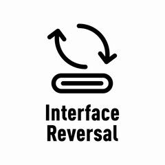 Interface Reversal vector information sign