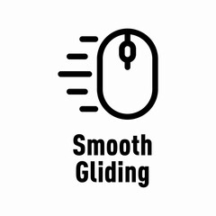 Smooth Gliding vector information sign