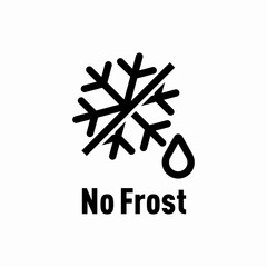 No Frost vector information sign