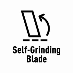 Self-Grinding Blade vector information sign