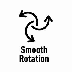 Smooth Rotation vector information sign