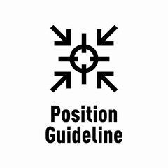 Position Guideline vector information sign