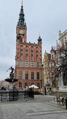 Fototapeta premium The historic town hall in the Main Town of Gdansk