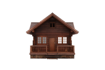 chalet isolated on transparent background