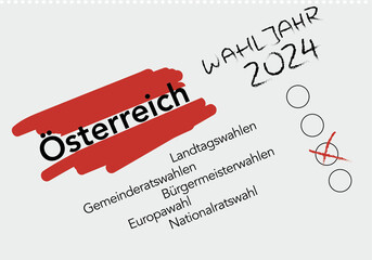Österreich Wahljahr 2024
