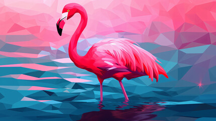 Image of a flamingo Vector