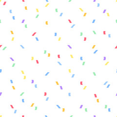 Confetti seamless pattern. Vector illustration for textiles, wrapping paper, wallpaper.