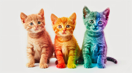 Cute multicolored kittens