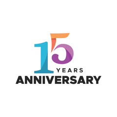 Anniversary Number Vector Design Collection