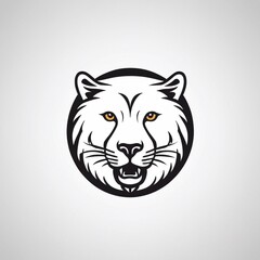 Obraz premium Bold Monochromatic Animal Vector Icon