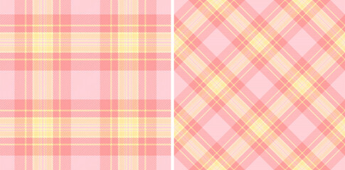 Textile tartan plaid of texture seamless background with a vector fabric check pattern.