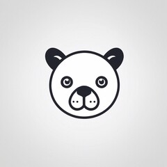 Fototapeta premium Bold Monochromatic Animal Vector Icon