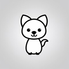 Bold Monochromatic Animal Vector Icon