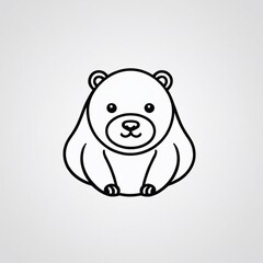 Bold Monochromatic Animal Vector Icon