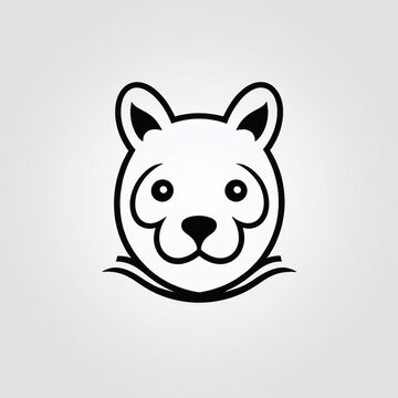 Bold Monochromatic Animal Vector Icon