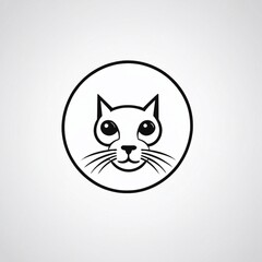 Fototapeta premium Bold Monochromatic Animal Vector Icon