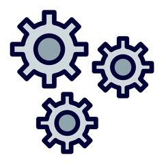 Automation Line Filled Icon