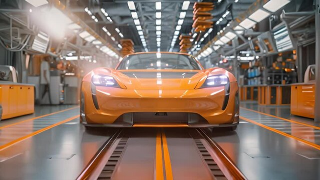 EV Production Line on Advanced Automated Smart Factory
