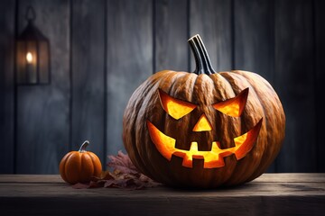 Halloween pumpkin background, with empty space for text, wallpaper, posters, Halloween celebrations, festival invitations, etc.
