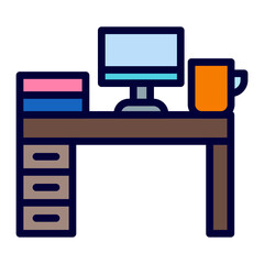 WorkSpace Line Filled Icon 