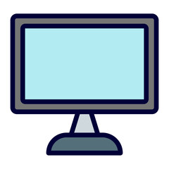 Lcd Vector Line Line Filled Icon