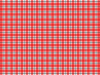 Seamless plaid pattern in red and white. Vector illustration.