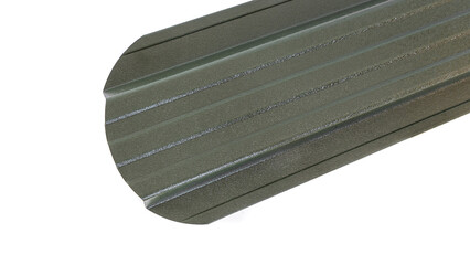 Blockhouse rails for fence colored colorful metal profile elements isolated