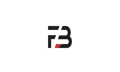 FB, BF, F, B Abstract Letters Logo Monogram	