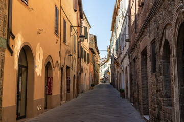 Fototapeta na wymiar Small town Montalcino of Tuscany