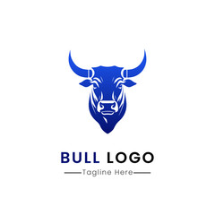  Bull logo design vector template