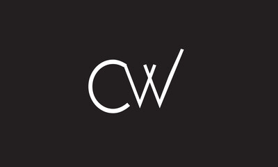 CW, WC, W, C Abstract Letters Logo Monogram	