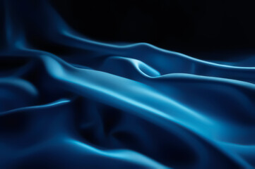 Obraz premium Soft curves of silky fabric. Showing presentations, layout, assembling your product, developing key visual layout.