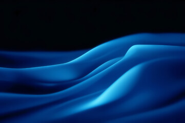 Soft curves of silky fabric. Showing presentations, layout, assembling your product, developing key visual layout.