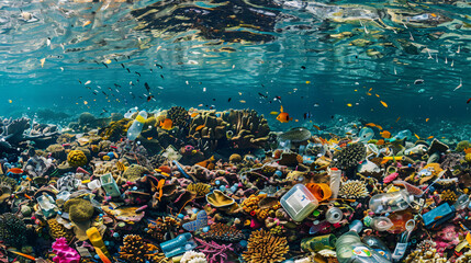 plastic pollution of the ocean