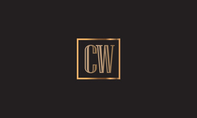 CW, WC, W, C Abstract Letters Logo Monogram	