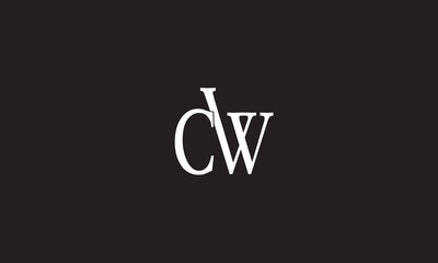 CW, WC, W, C Abstract Letters Logo Monogram	