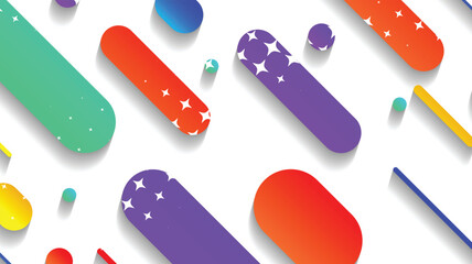 Abstract minimal geometric shape background with gradient