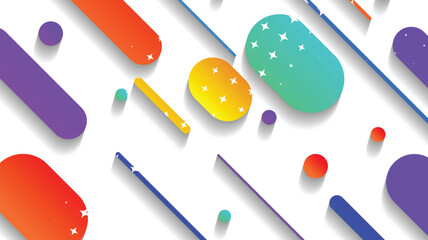 Abstract minimal geometric shape background with gradient