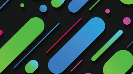 Abstract minimal geometric shape background with gradient