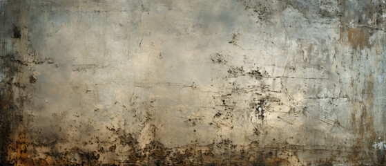 Texture of vintage old stained scratched wall rusty aged metal surface created with Generative AI Technology 