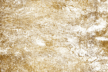 Golden paint brush stroke glittering texture.