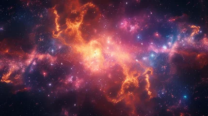 Zelfklevend Fotobehang Fireworks resembling distant galaxies © UMAR SALAM