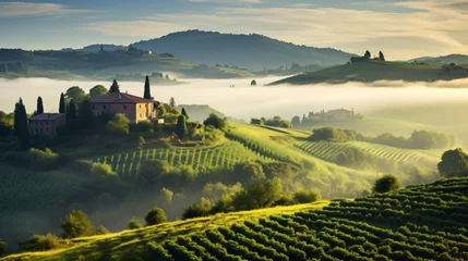 Fotobehang Scenic Landscape near Florence with arm © Salman