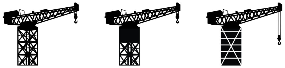 Building Tower Crane Icon .Tower Crane Icon Vector Illustration